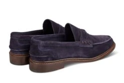 Adam Penny Loafer - Navy Suede -Men Shoes Store adam penny loafer navy suede 289456