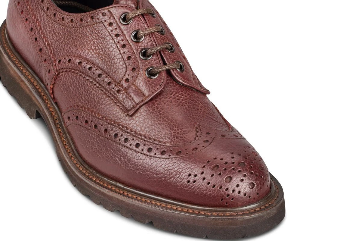 Bourton Country Shoe - Burgundy Olivvia Shrunken Grain 2 Bourton Country Shoe - Burgundy Olivvia Shrunken Grain - Image 2