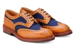 Bowood Country Shoe - Tan/Navy Two Tone -Men Shoes Store bowood country shoe tannavy two tone 138840