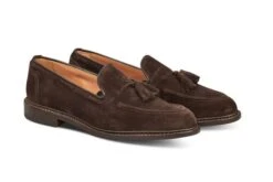 Elton Tassel Loafer - Coffee Suede -Men Shoes Store elton tassel loafer coffee suede 921893