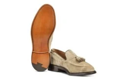 Elton Tassel Loafer - Sand Suede -Men Shoes Store elton tassel loafer sand suede 561360