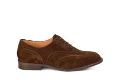 Epsom JS9524 Brogue Oxford City Shoe - Chocolate (Multiple Width Fittings)