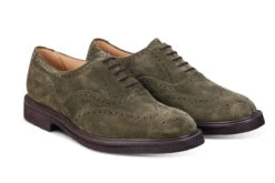 Jeremy Brogue Oxford City Shoe - Earth Castorino Suede -Men Shoes Store jeremy brogue oxford city shoe earth castorino suede 455110