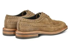 Richard Longwing Brogue - Peanut Reverse Suede -Men Shoes Store richard longwing brogue peanut reverse suede 418591