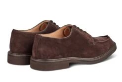 Stuart Apron Front Derby Shoe - Coffee Suede -Men Shoes Store stuart apron front derby shoe coffee suede 456901