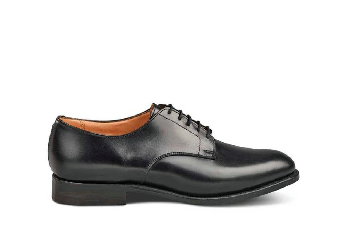 Wiltshire Plain Derby City Shoe - Black 1 Wiltshire Plain Derby City Shoe - Black