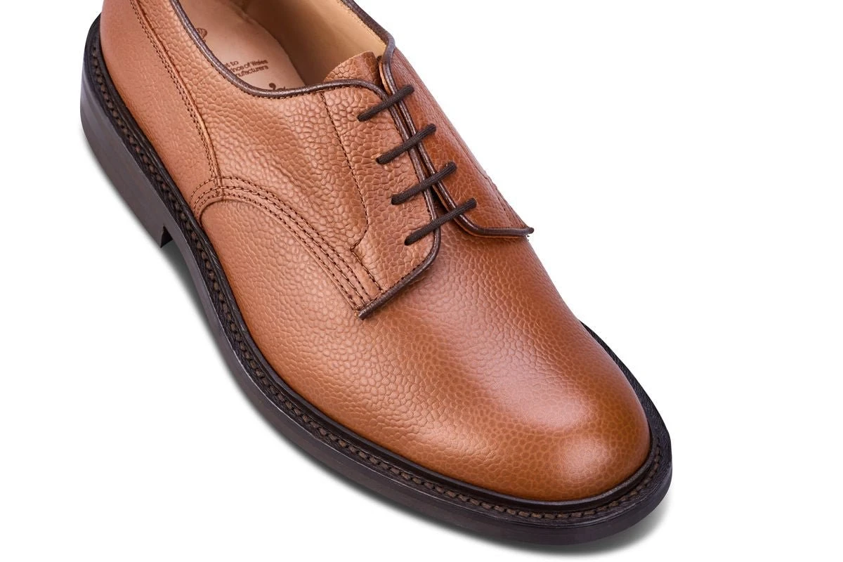 Woodstock Plain Derby Country Shoe - Sienna Scotch Grain 2 Woodstock Plain Derby Country Shoe - Sienna Scotch Grain - Image 2